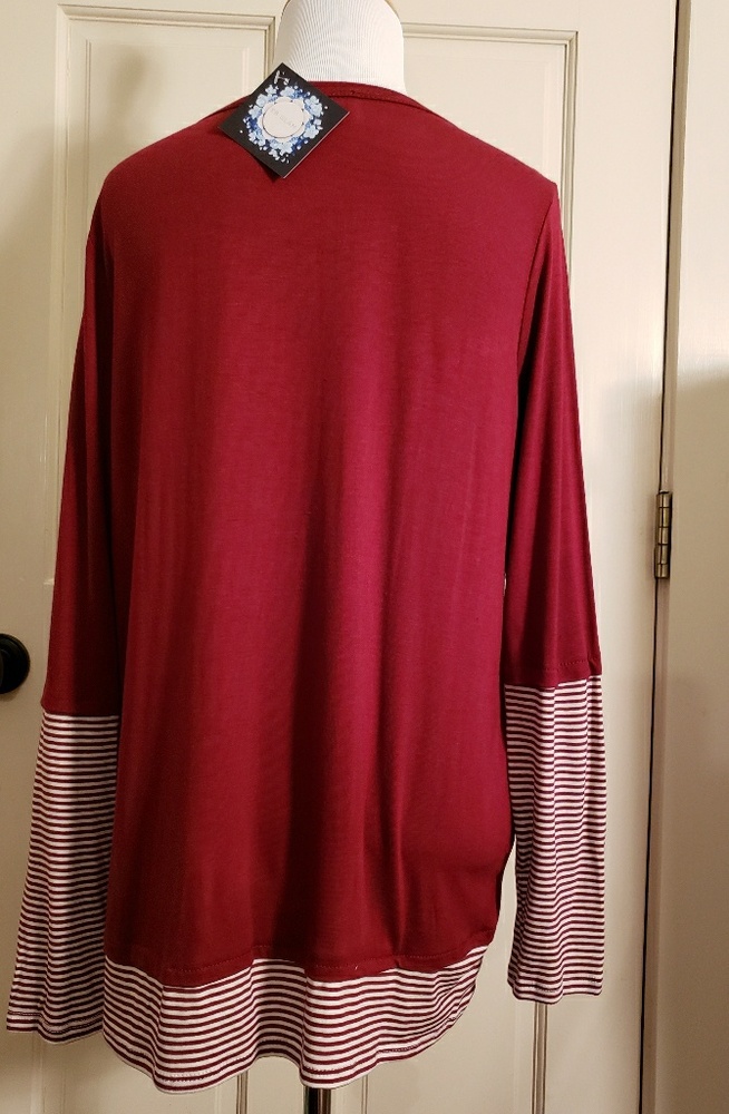 Pin Stripe Knit Top - Large - Picture 7 of 7